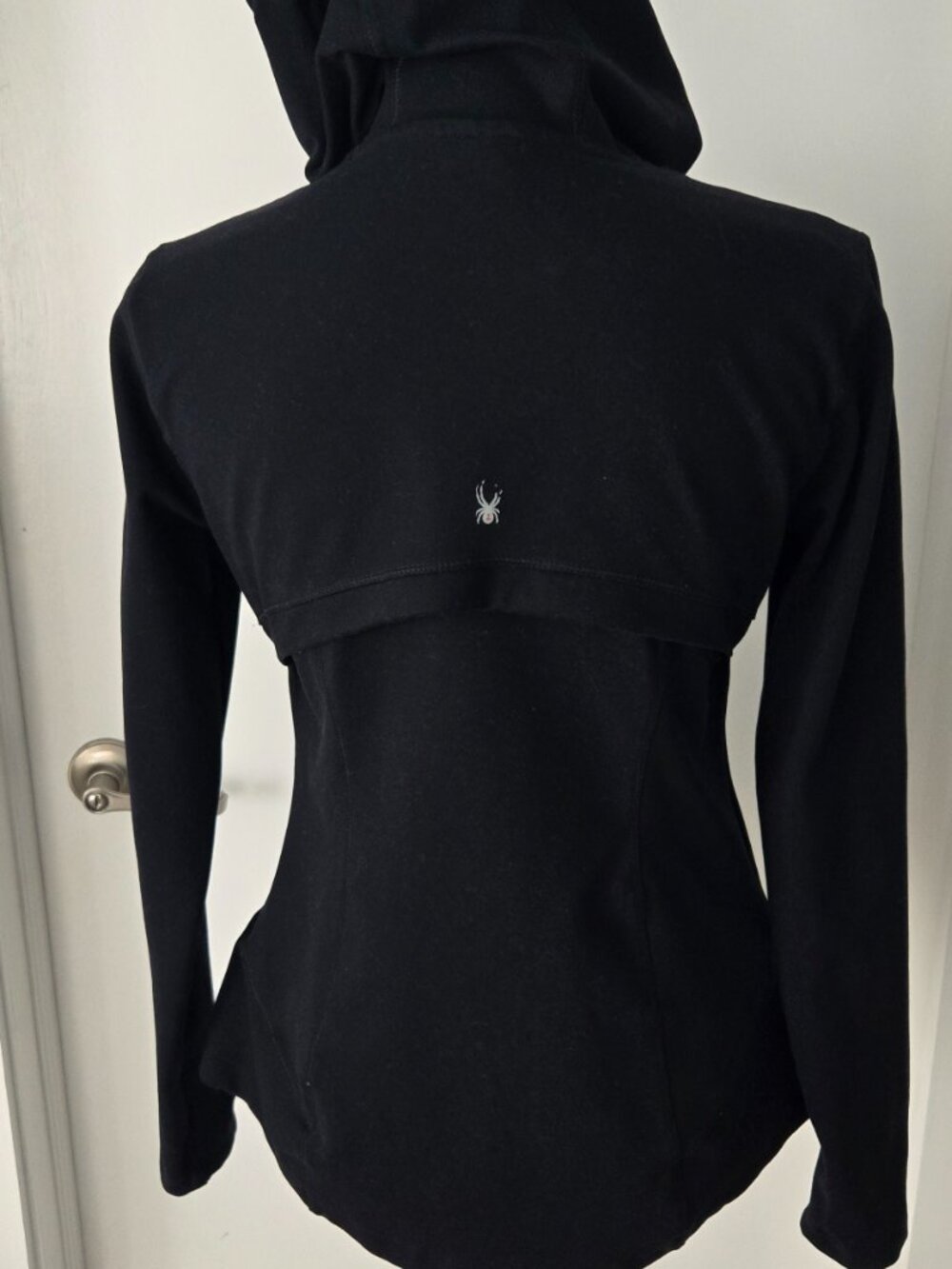 Spyder active women athletic black hoodie M